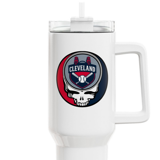 Cleveland Guardians "Fat Man" Tumbler,  Double Insulated 40oz Travel Mug