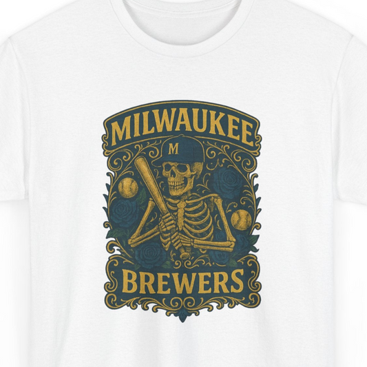 Milwaukee Brewers Retro Poster Art T-shirt