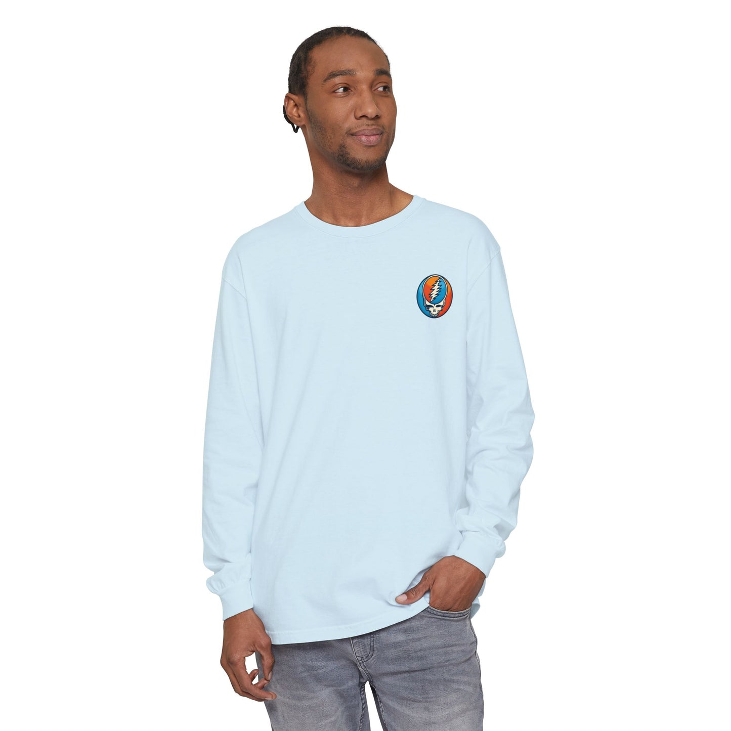 Twisted Stealie Two-Sided Vineyard Collection Garment-dyed Long Sleeve T-Shirt