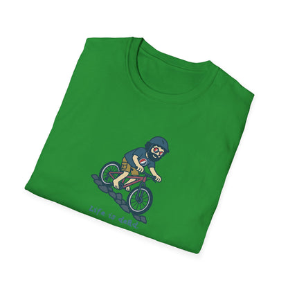 Mountain Bikin' Jerry - Life is dead. Grateful Dead TShirt