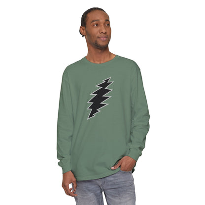Black Bolt Garment-Dyed Long Sleeve T-Shirt