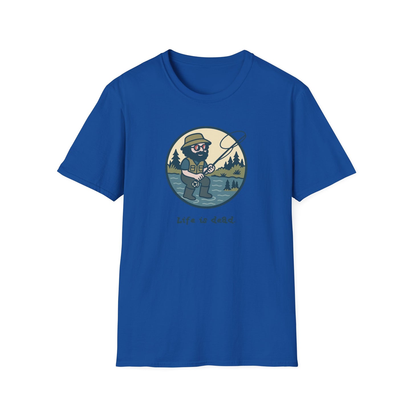 Fly Fishin' Jerry - Life is dead. Grateful Dead TShirt