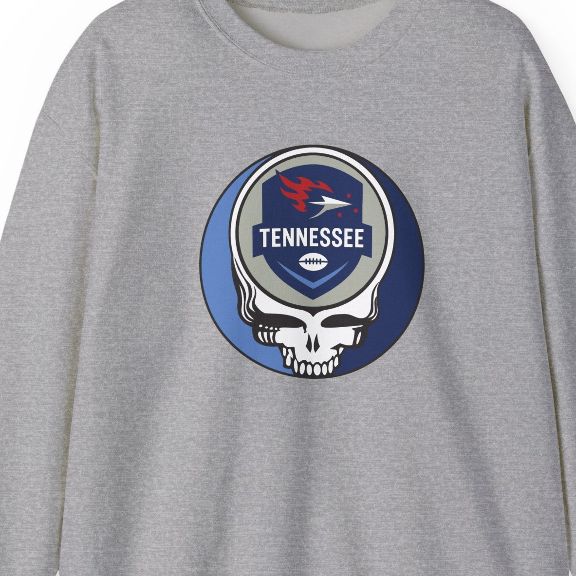 Tennessee Football Grateful Dead Stealie Crewneck Sweatshirt - NFL