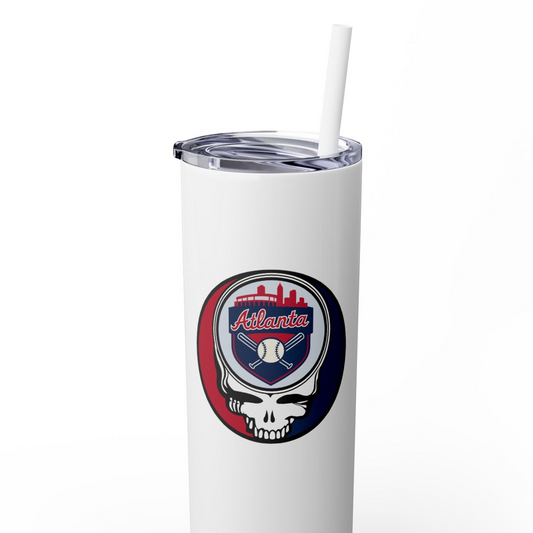 Atlanta Braves Skinny Tumbler with Straw, 20oz