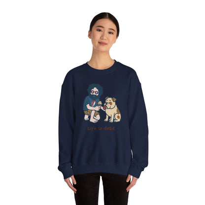 Jerry and Frank Are Sharin' | Life is dead. Crewneck Sweatshirt
