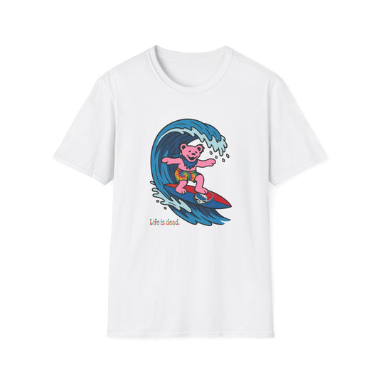Surfin' Bear - Life is dead. Grateful Dead TShirt