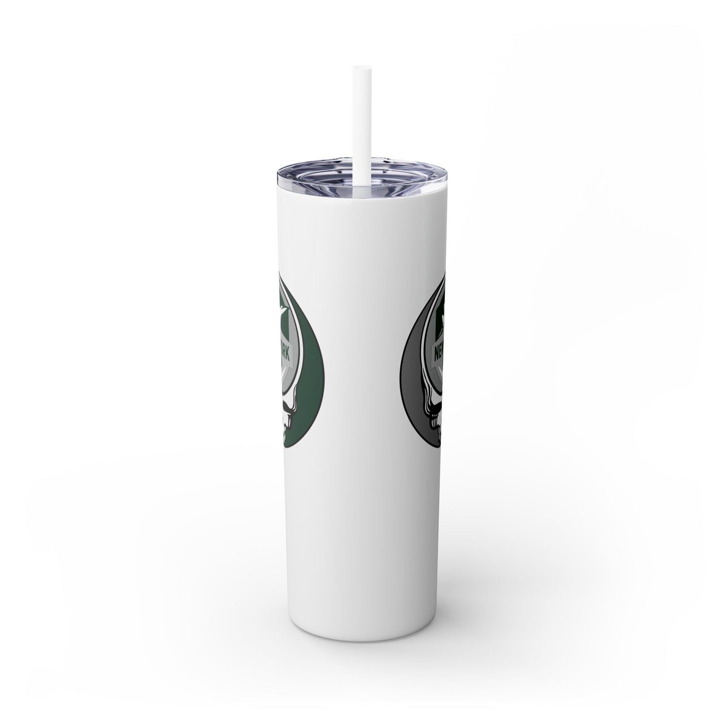 New York Football Skinny Tumbler with Straw, 20oz - NFL