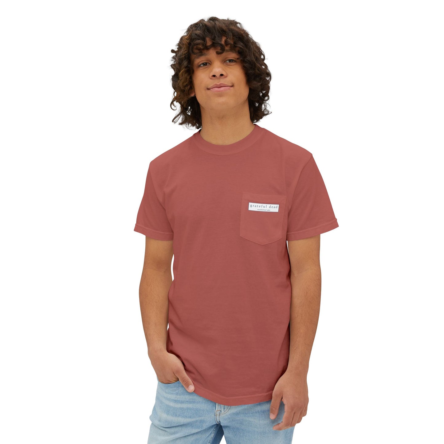 Grateful Dead Jerry Garcia Vineyard Collection Garment-Dyed Pocket T-Shirt