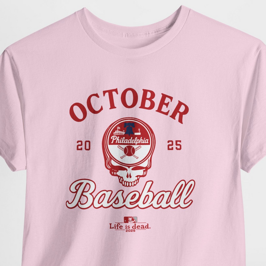Philadelphia Phillies Playoffs 2025 Stealie Grateful Dead Tshirt