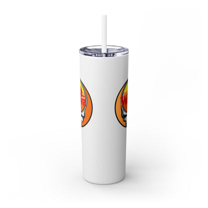 Wawa - Life is dead. Skinny Tumbler with Straw, 20oz