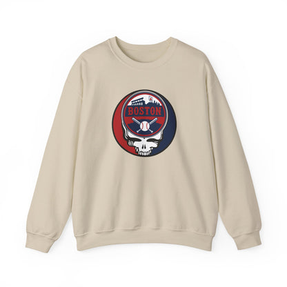 Boston Red Sox Stealie Grateful Dead Crewneck Sweatshirt - MLB