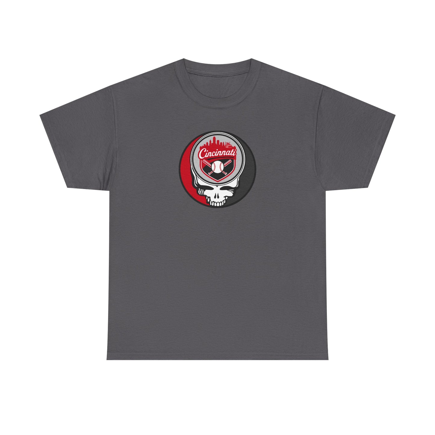 Cincinnati Reds Grateful Dead Steal Your Face T-Shirt - MLB