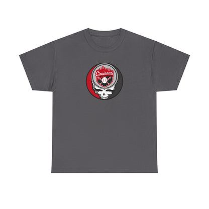 Cincinnati Reds Grateful Dead Steal Your Face T-Shirt - MLB