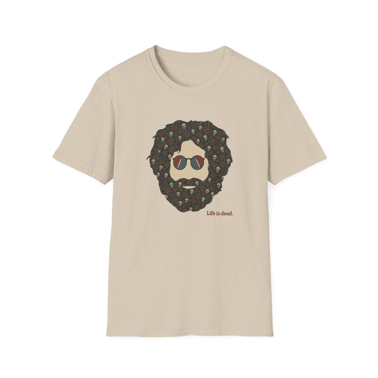 Skull & Roses Jerry Life is dead. T-Shirt