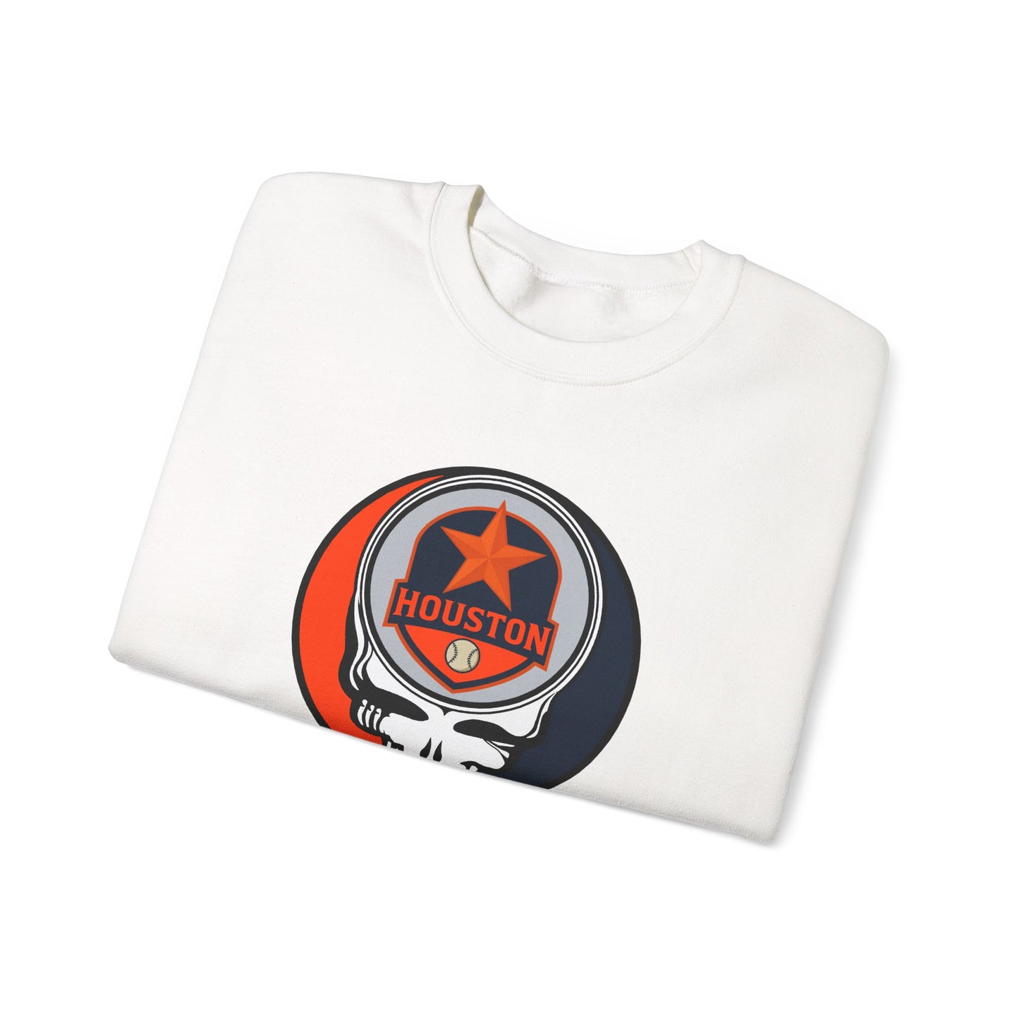Houston Astros Stealie Grateful Dead Crewneck Sweatshirt - MLB