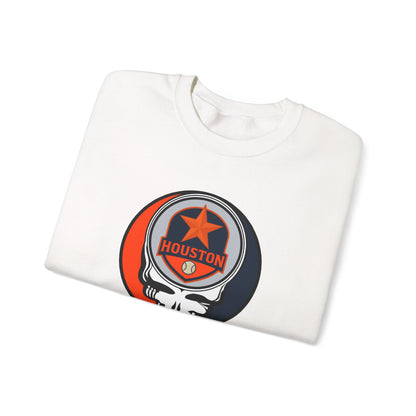 Houston Astros Stealie Grateful Dead Crewneck Sweatshirt - MLB