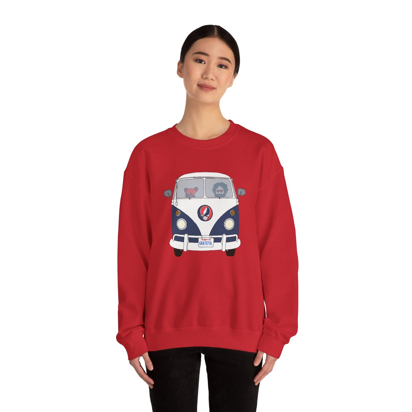 Jerry's Takin' The Bus Life is dead. Crewneck Sweatshirt