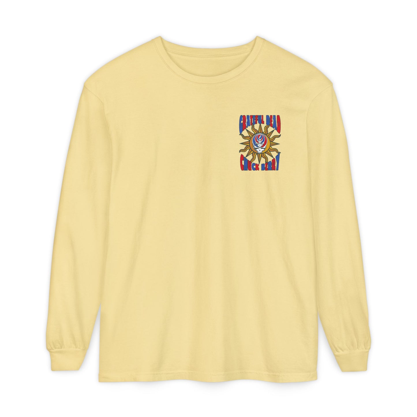 Grateful Dead and Chuck Berry Two-Sided Concert Tee - Vineyard Collection Garment-Dyed Long Sleeve