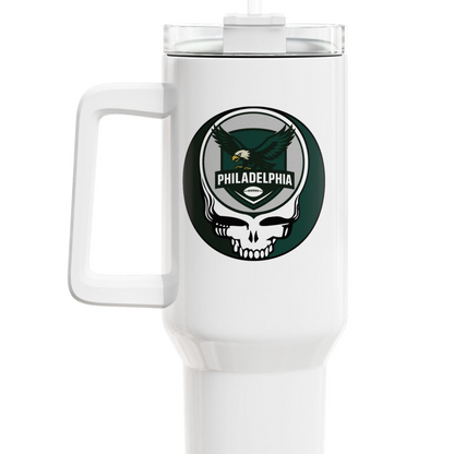 Philadelphia Football Stealie "Fat Man" Tumbler,  Double Insulated 40oz Travel Mug - NFL