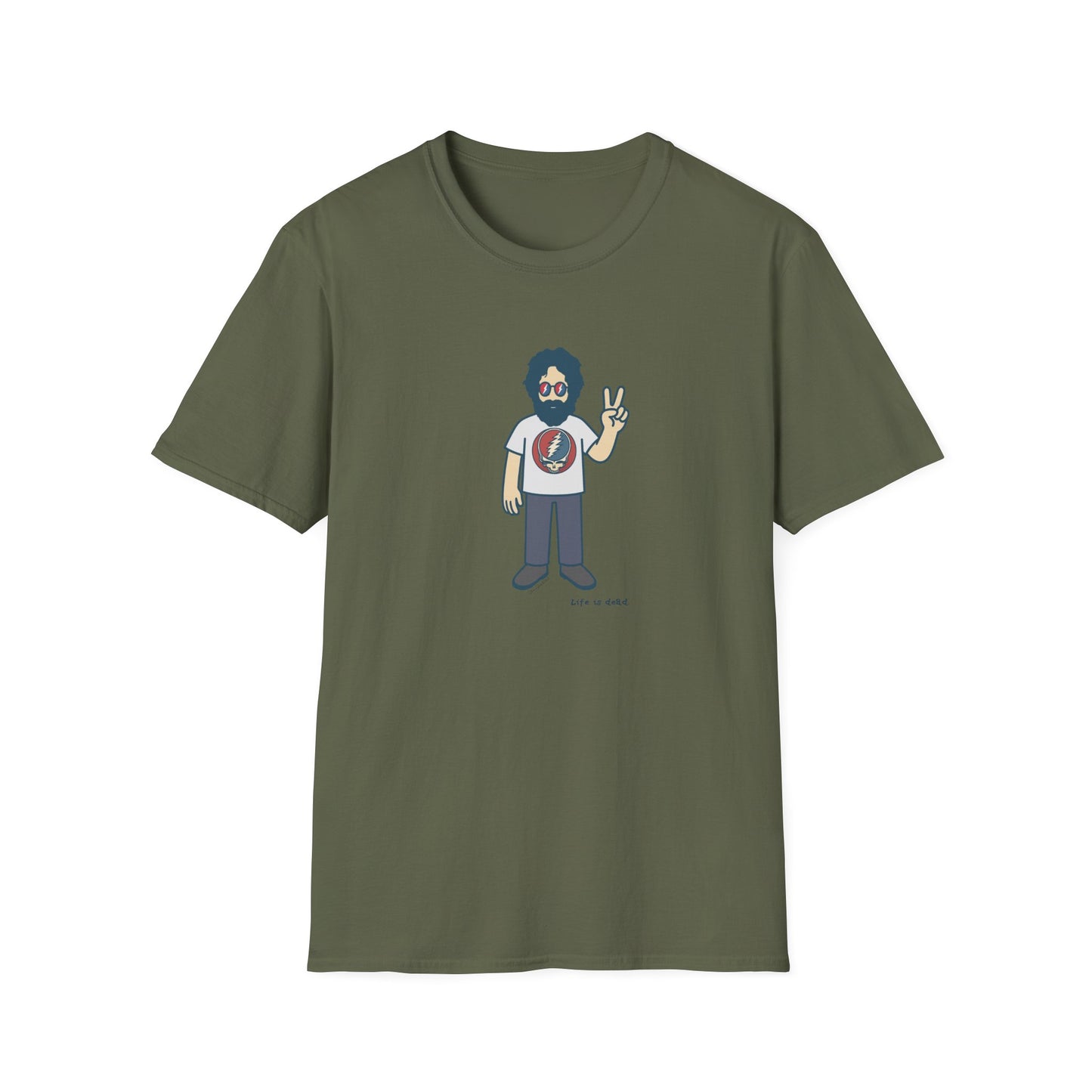 Peace Lovin' Jerry - Life is dead. Grateful Dead TShirt