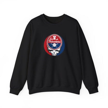 Philadelphia Phillies Grateful Dead Stealie Crewneck Sweatshirt - MLB