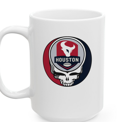 Houston Football Stealie Ceramic Coffee Mug - NFL