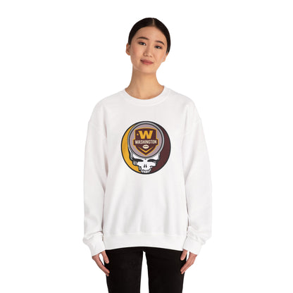 Washington Football Grateful Dead Stealie Crewneck Sweatshirt - NFL