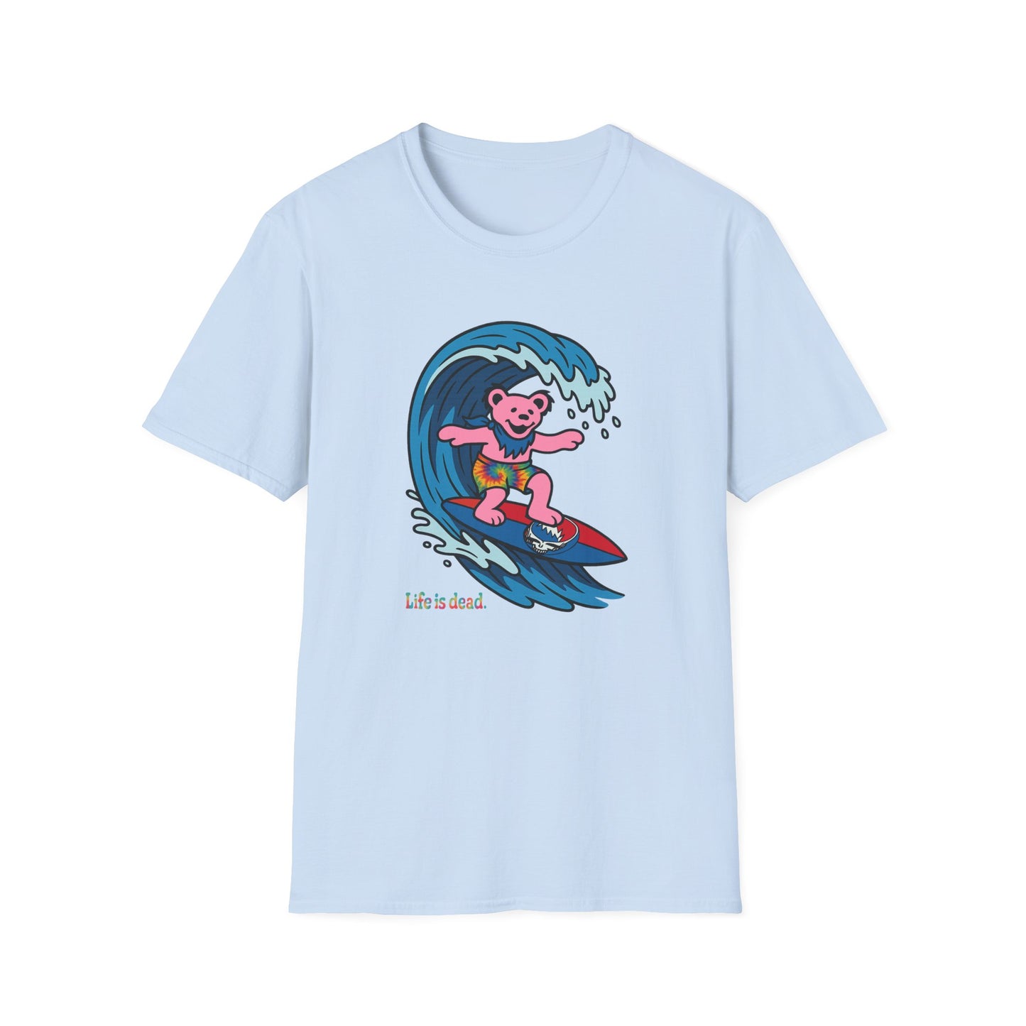 Surfin' Bear - Life is dead. Grateful Dead TShirt