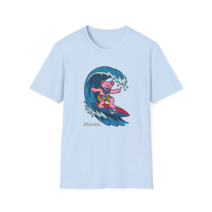 Surfin' Bear - Life is dead. Grateful Dead TShirt