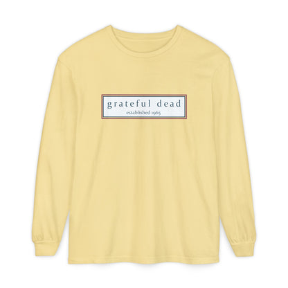 Grateful Dead Dancing Bear Two-Sided Vineyard Collection Garment-dyed Long Sleeve T-Shirt