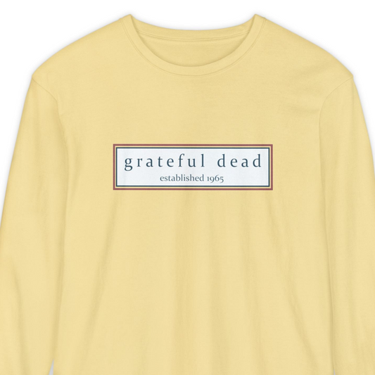 Grateful Dead Dancing Bear Two-Sided Vineyard Collection Garment-dyed Long Sleeve T-Shirt
