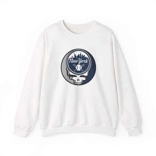 New York Yankees Stealie Grateful Dead Crewneck Sweatshirt - MLB
