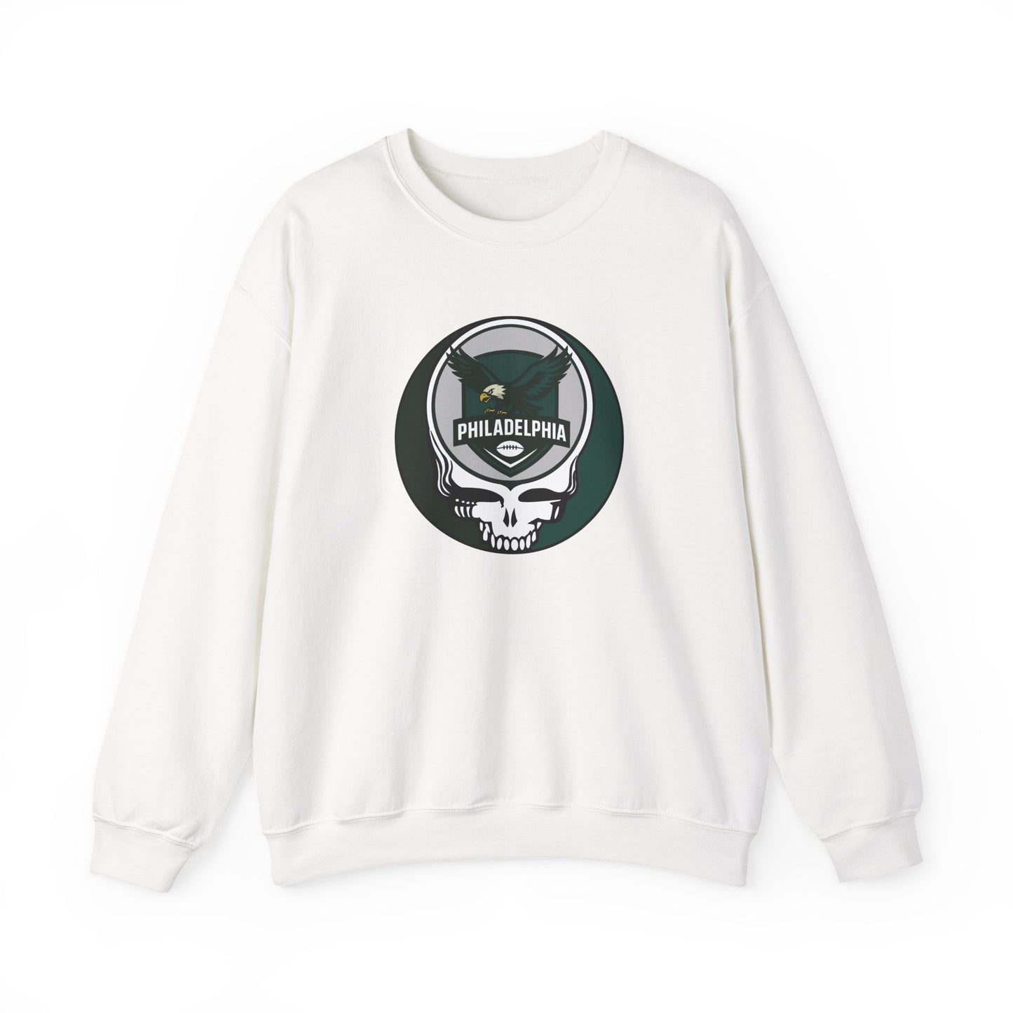 Philadelphia Football Grateful Dead Stealie Crewneck Sweatshirt - NFL