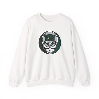 Philadelphia Football Grateful Dead Stealie Crewneck Sweatshirt - NFL