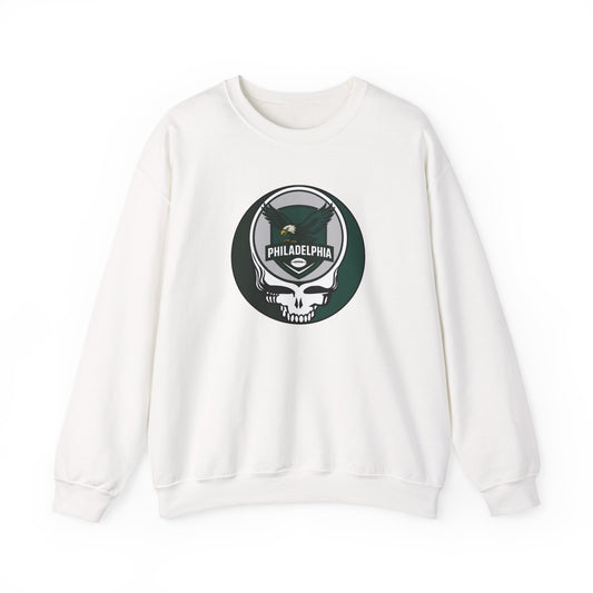 Philadelphia Football Grateful Dead Stealie Crewneck Sweatshirt - NFL