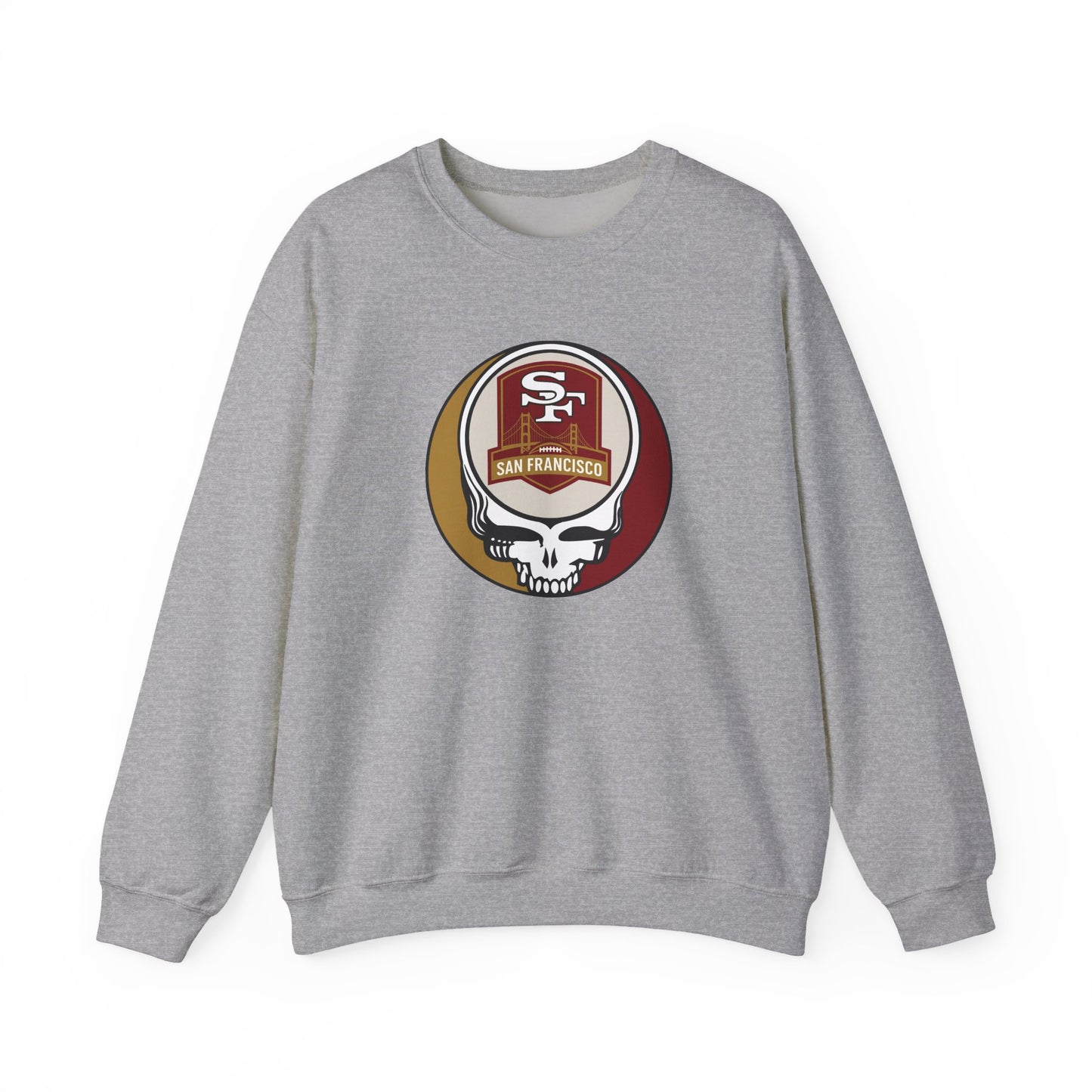 San Franisco Football Grateful Dead Stealie Crewneck Sweatshirt