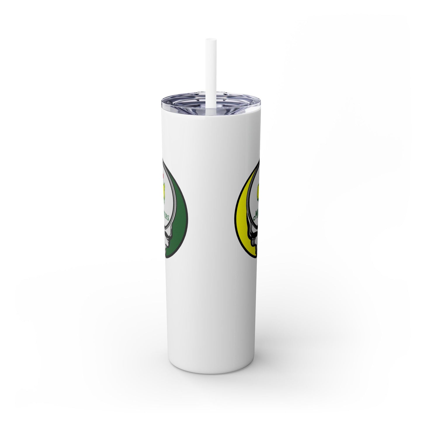 The Masters - Life is dead. Skinny Tumbler with Straw, 20oz