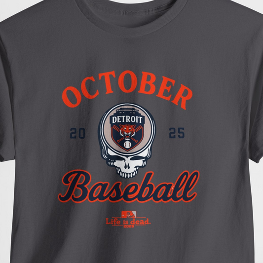 Detroit Tigers Playoffs 2025 Stealie Grateful Dead Tshirt
