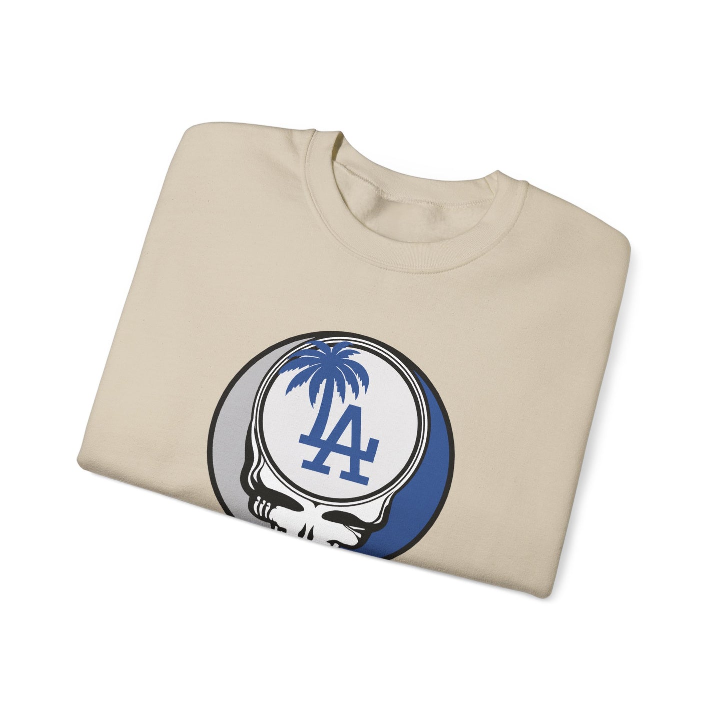 Los Angeles Dodgers Grateful Dead Stealie Crewneck Sweatshirt - MLB
