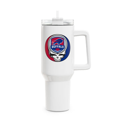 Buffalo Football Stealie "Fat Man" Tumbler,  Double Insulated 40oz Travel Mug - NFL