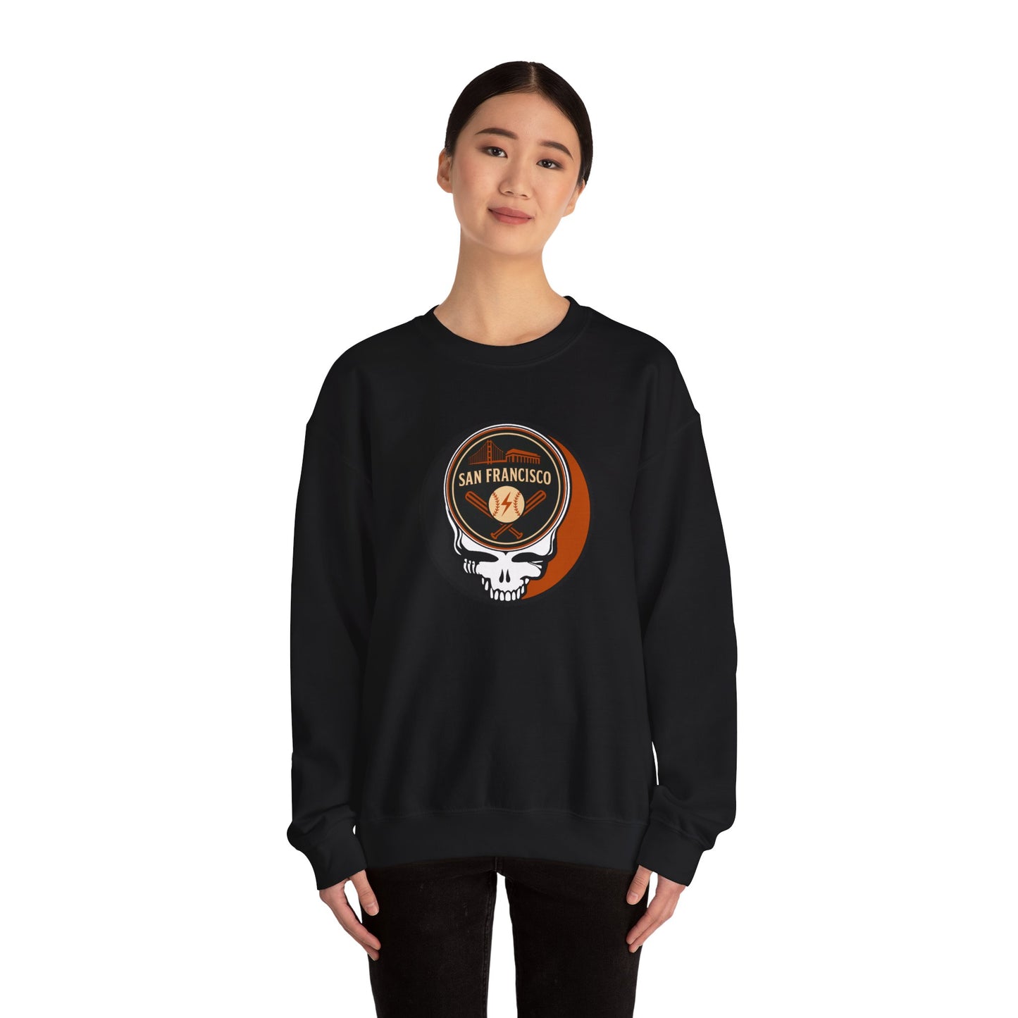 San Francisco Giants Grateful Dead Stealie Crewneck Sweatshirt - MLB