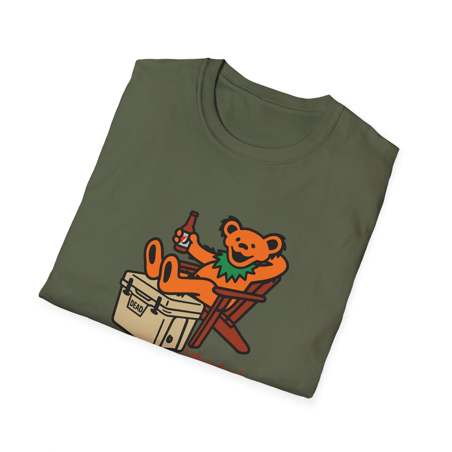 Chillin' Bear - Life is dead. Grateful Dead TShirt
