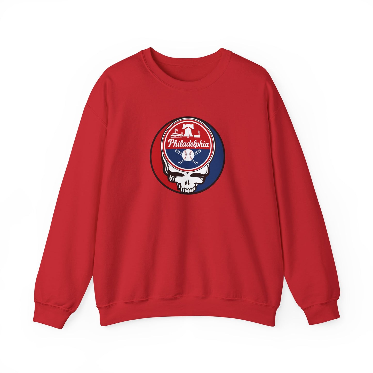 Philadelphia Phillies Grateful Dead Stealie Crewneck Sweatshirt - MLB