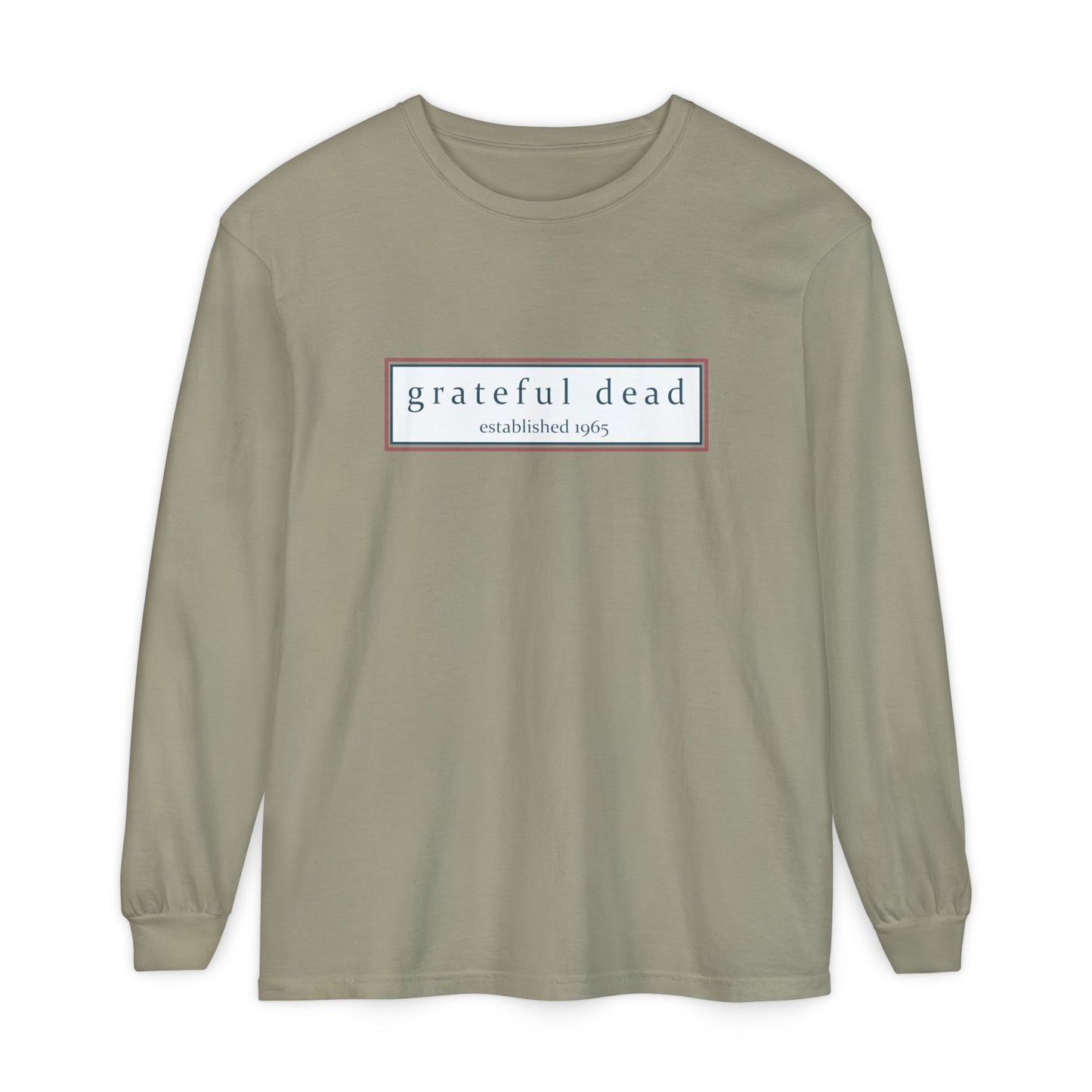 Grateful Dead Dancing Bear Two-Sided Vineyard Collection Garment-dyed Long Sleeve T-Shirt