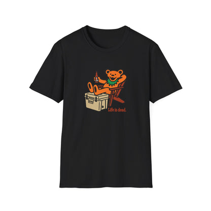 Chillin' Bear - Life is dead. Grateful Dead TShirt