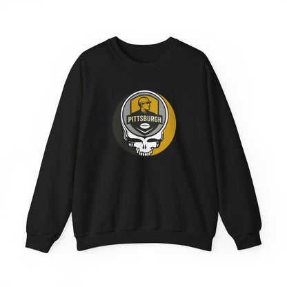 Pittsburgh Football Grateful Dead Stealie Crewneck Sweatshirt - NFL