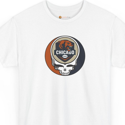 Chicago Football Stealie Grateful Dead Steal Your Face T-Shirt - NFL