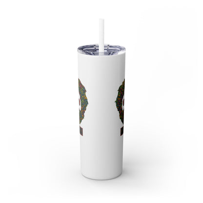 Dancing Bears Jerry - Life is dead. Skinny Tumbler with Straw, 20oz