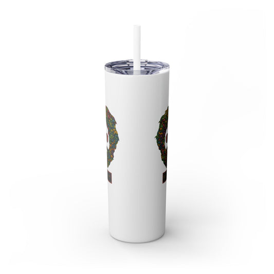 Dancing Bears Jerry - Life is dead. Skinny Tumbler with Straw, 20oz