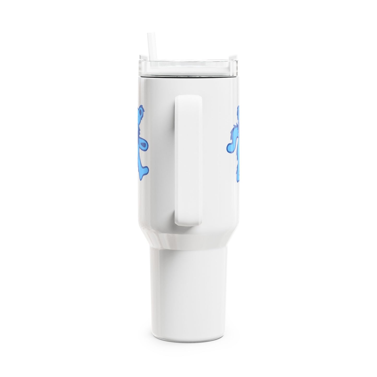 Blue Dancing Bear "Fat Man" Tumbler,  Double Insulated 40oz Travel Mug